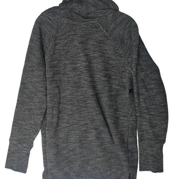 Calvin Klein Performance Marled Charcoal Cowl Neck Sweatshirt XL - Picture 2 of 7